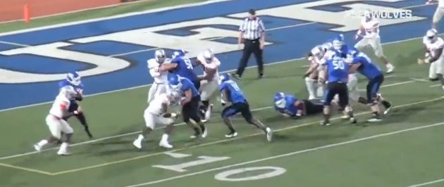 Anthone Taylor. Buffalo Bulls running back, runs in for the game winning touchdown.