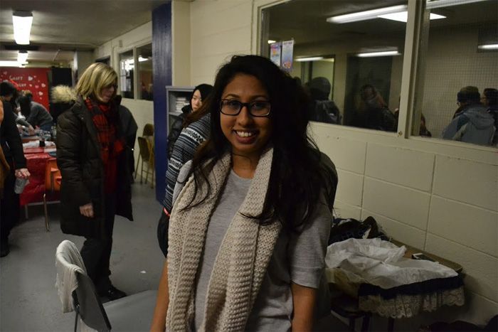 Tazmin Begum, Sophomore respiratory care major, attending Craft night.