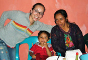Helen Jolly, left, who served as an Agriculture Volunteer in Guatemala from 2003 to 2005, will work on campus at Stony Brook University as a Peace Corps Recruiter. Photo Credit: Peace Corps Northeast