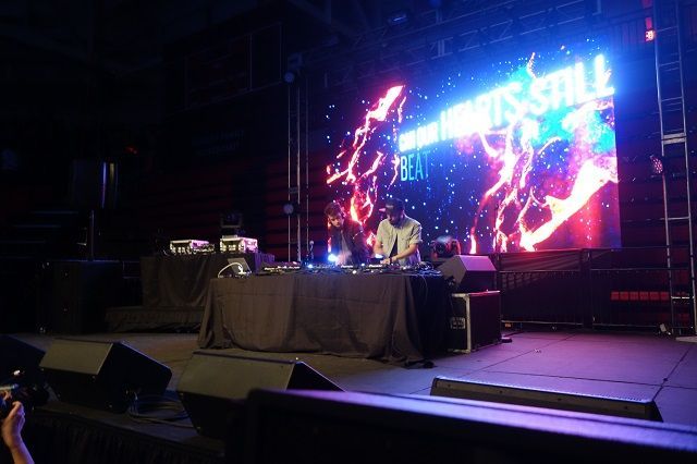 Cash Cash performing "Lightning." 
Photo by Justin Cole