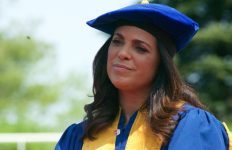 Long Island native Soledad O'Brien spoke to graduates and received an honorary degree. Photo by Kayla Shults.