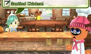 In-game image of Feed Mii showing an order being placed. Image Credit: Nintendo