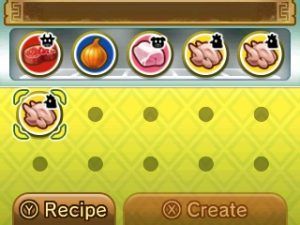 Having limited items to choose from when making a dish. Image Credit: Nintendo