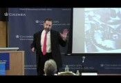 Professor Jonathan Sanders, pictured here, represents Stony Brook University in a speaking engagement at Columbia University on May 29, 2012.  The panel is called "Covering the Cold War," and was sponsored by Columbia University's School of International and Public Affairs.  Photo is courtesy of Columbia University's public domain file.